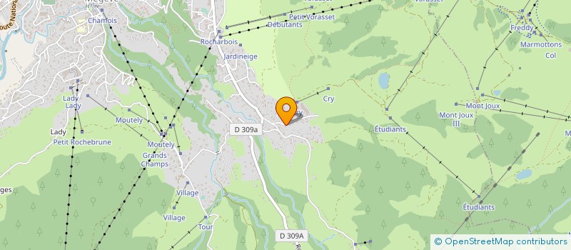 localisation de l'entreprise MONSIEUR LUDOVIC GRILLET  MEGEVE