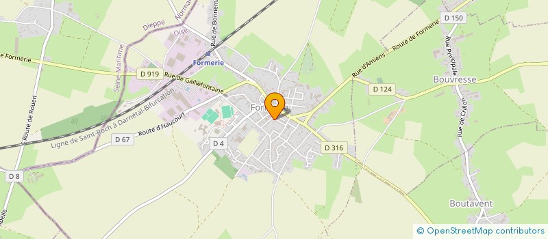 localisation de l'entreprise MONSIEUR LUDOVIC GROSSIER  FORMERIE