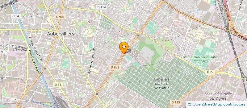 localisation de l'entreprise MONSIEUR LUDOVIC GRUSON  AUBERVILLIERS