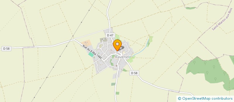 localisation de l'entreprise MONSIEUR LUDOVIC GUERARD  RAVENEL