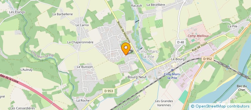 localisation de l'entreprise MONSIEUR LUDOVIC GUERCHE  CINQ-MARS-LA-PILE