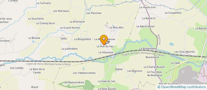 localisation de l'entreprise MONSIEUR LUDOVIC GUESDON  ERBREE
