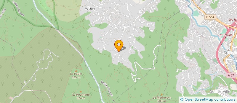 localisation de l'entreprise MONSIEUR LUDOVIC GUEURUNURIAN  SOLLIES-TOUCAS