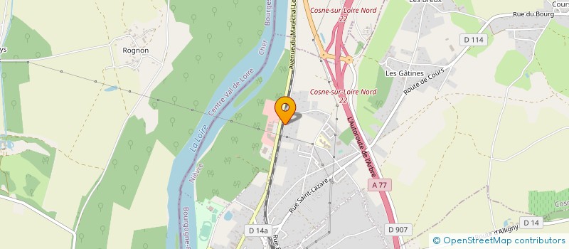 localisation de l'entreprise MONSIEUR LUDOVIC GUILLET à COSNE-COURS-SUR-LOIRE