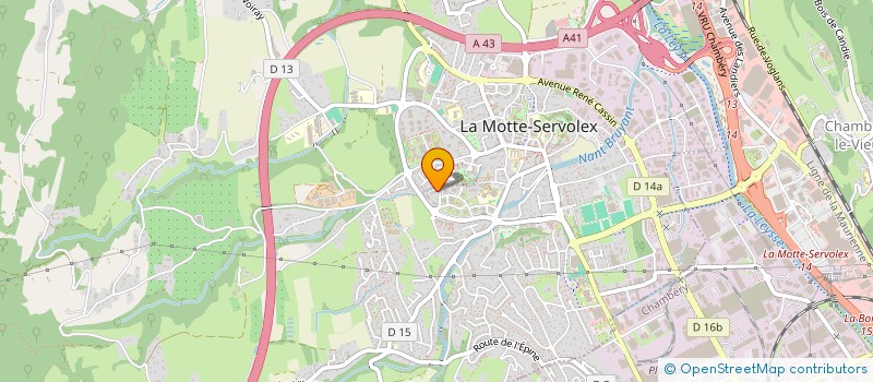 localisation de l'entreprise MONSIEUR LUDOVIC GUILLET  LA MOTTE-SERVOLEX