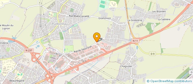 localisation de l'entreprise MONSIEUR LUDOVIC GUILLOUZIC  PUILBOREAU