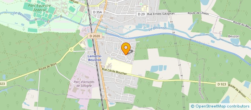 localisation de l'entreprise MONSIEUR LUDOVIC GUYADER  LAMOTTE-BEUVRON