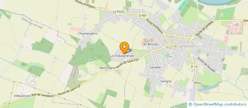 localisation de l'entreprise MONSIEUR LUDOVIC HALTEBOURG à SANDILLON