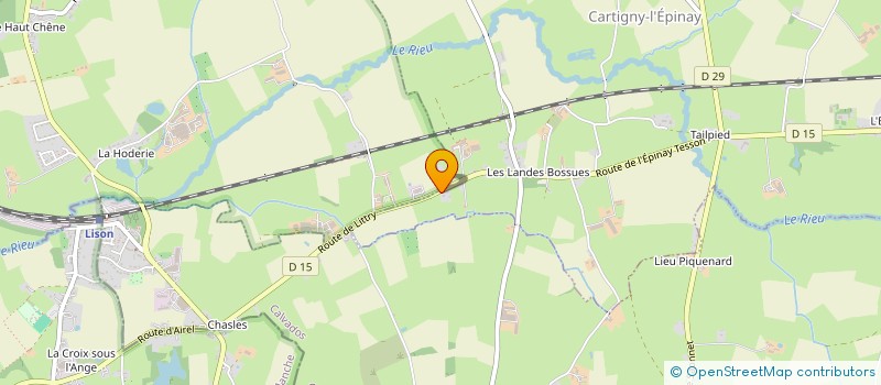 localisation de l'entreprise MONSIEUR LUDOVIC HAMET  CARTIGNY-L'EPINAY