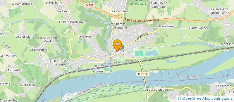 localisation de l'entreprise MONSIEUR LUDOVIC HAMON  OUDON