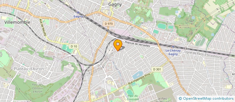 localisation de l'entreprise MONSIEUR LUDOVIC HANNEDOUCHE  GAGNY