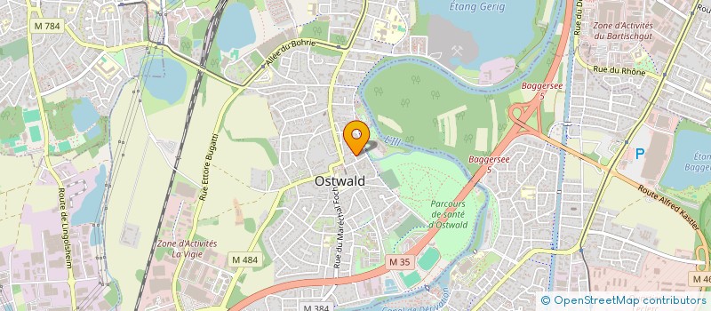 localisation de l'entreprise MONSIEUR LUDOVIC HARTMANN  OSTWALD