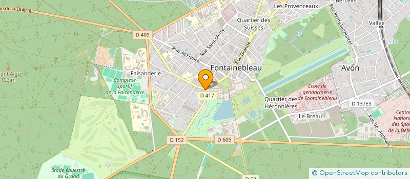 localisation de l'entreprise MONSIEUR LUDOVIC HAUCHARD à FONTAINEBLEAU