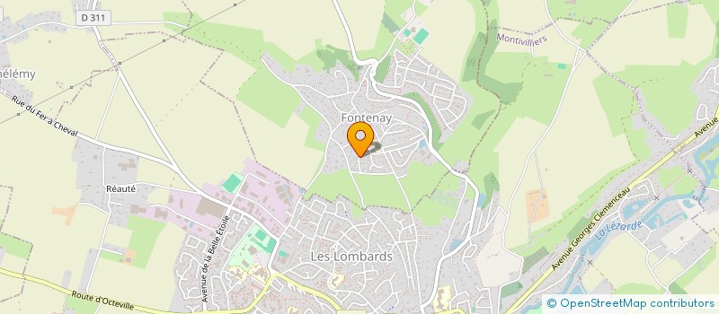 localisation de l'entreprise MONSIEUR LUDOVIC HAUCHECORNE  FONTENAY