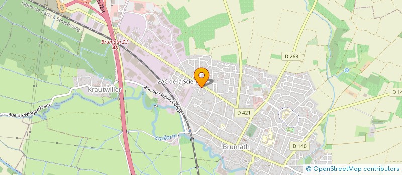 localisation de l'entreprise MONSIEUR LUDOVIC HAUK  BRUMATH