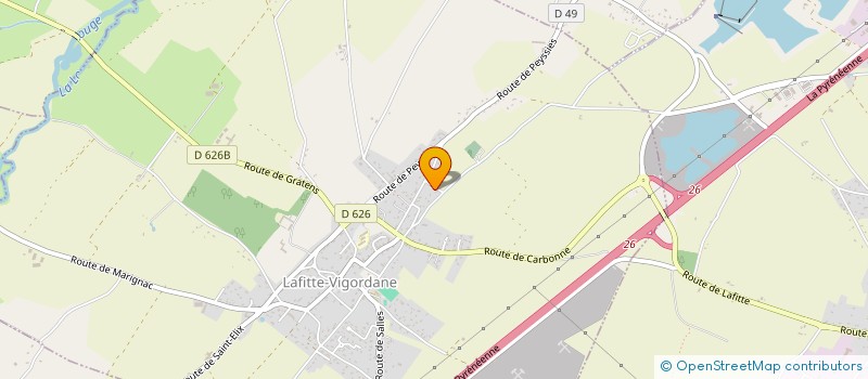 localisation de l'entreprise MONSIEUR LUDOVIC HAVARD  LAFITTE-VIGORDANE