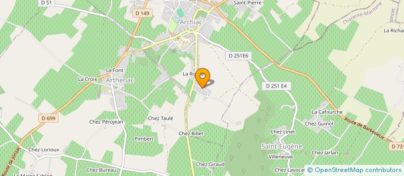 localisation de l'entreprise MONSIEUR LUDOVIC HEDAN  ARCHIAC