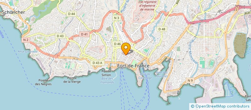 localisation de l'entreprise MONSIEUR LUDOVIC HEJOAKA  FORT-DE-FRANCE