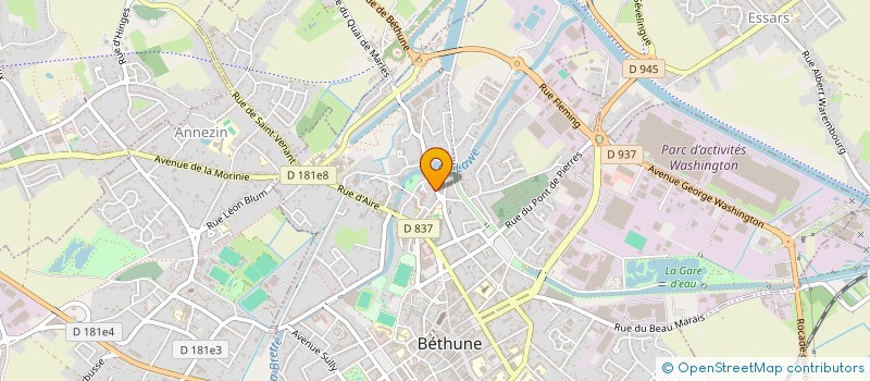 localisation de l'entreprise MONSIEUR LUDOVIC HEMMERLING à BETHUNE