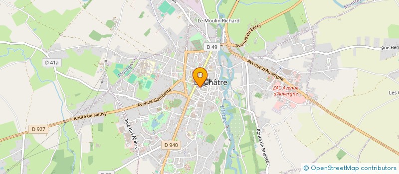 localisation de l'entreprise MONSIEUR LUDOVIC HERAULT à LA CHATRE