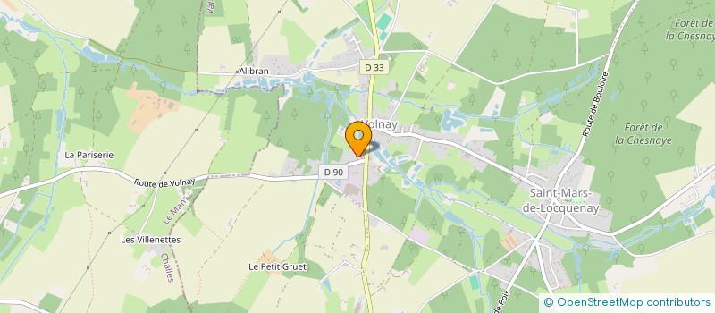 localisation de l'entreprise MONSIEUR LUDOVIC HERISSE  VOLNAY