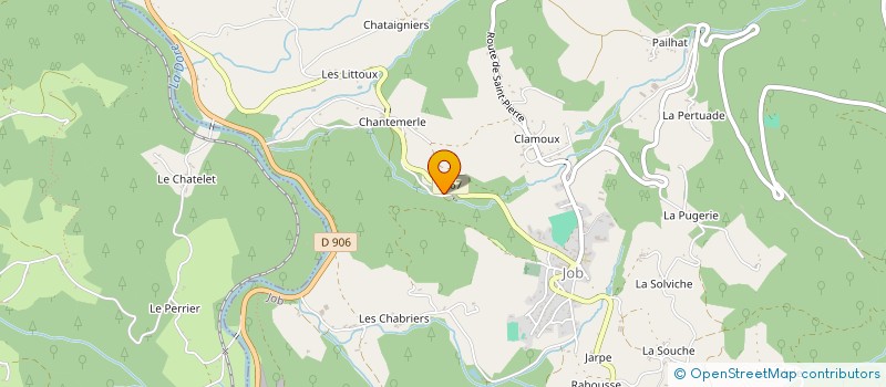 localisation de l'entreprise MONSIEUR LUDOVIC HERITIER à JOB