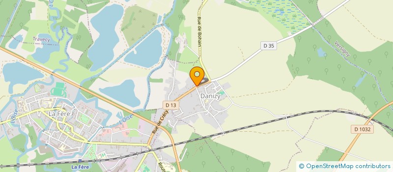 localisation de l'entreprise MONSIEUR LUDOVIC HERVE  DANIZY