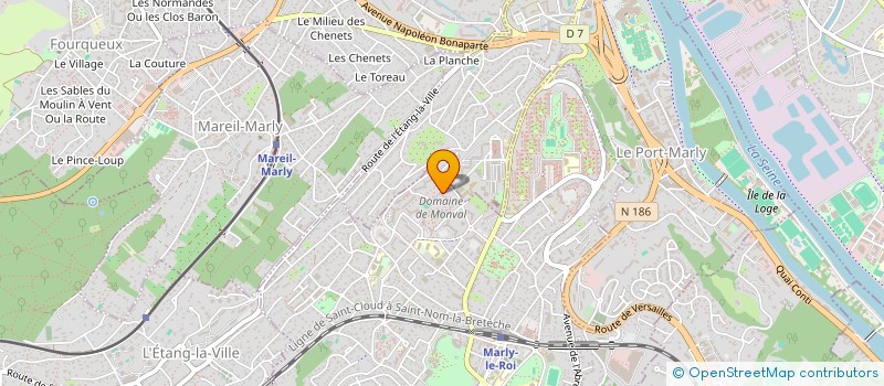 localisation de l'entreprise MONSIEUR LUDOVIC HOARAU à MARLY-LE-ROI
