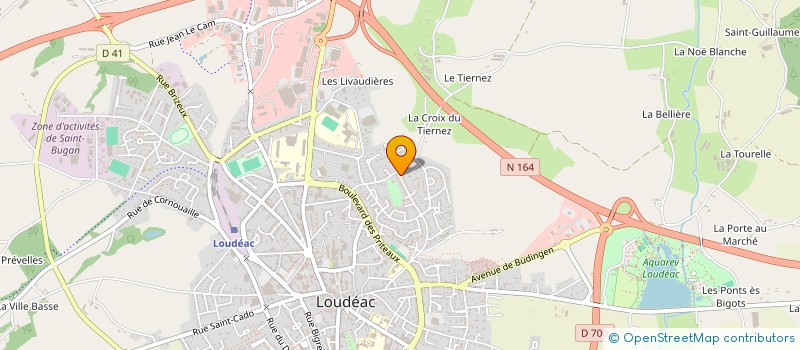 localisation de l'entreprise MONSIEUR LUDOVIC HOCHET à LOUDEAC
