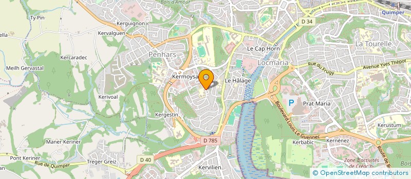 localisation de l'entreprise MONSIEUR LUDOVIC HOUSSAIS à QUIMPER