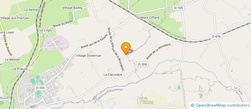 localisation de l'entreprise MONSIEUR LUDOVIC HUDBERT  LA HAYE-PESNEL