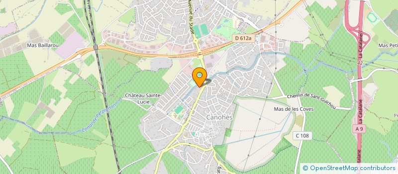 localisation de l'entreprise MONSIEUR LUDOVIC HURTADO  SAINT-ESTEVE