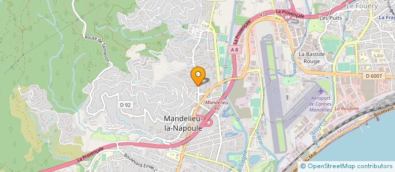 localisation de l'entreprise MONSIEUR LUDOVIC INIGUES à MANDELIEU-LA-NAPOULE