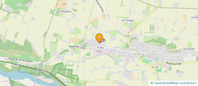 localisation de l'entreprise MONSIEUR LUDOVIC JACQUET à ALLEX