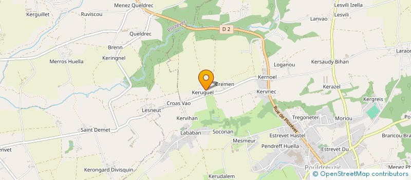 localisation de l'entreprise MONSIEUR LUDOVIC JAMET  POULDREUZIC