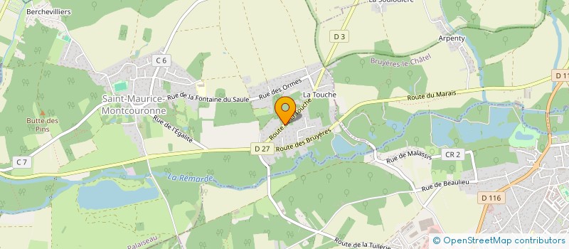 localisation de l'entreprise MONSIEUR LUDOVIC JAOUEN  SAINT-MAURICE-MONTCOURONNE