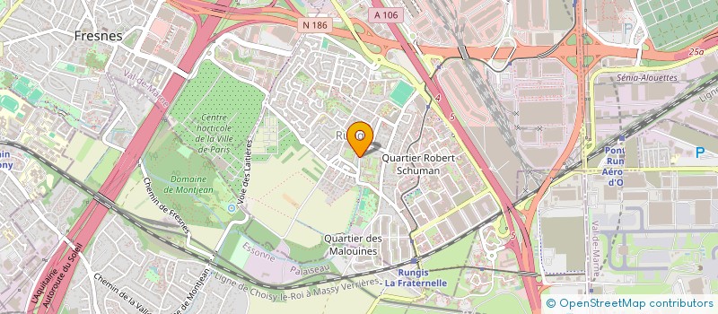 localisation de l'entreprise MONSIEUR LUDOVIC JEANNE à RUNGIS