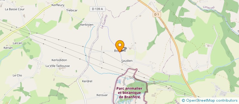 localisation de l'entreprise MONSIEUR LUDOVIC JEHANNO à LE GUERNO