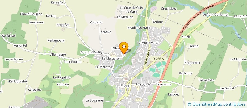 localisation de l'entreprise MONSIEUR LUDOVIC JOAB  ELVEN