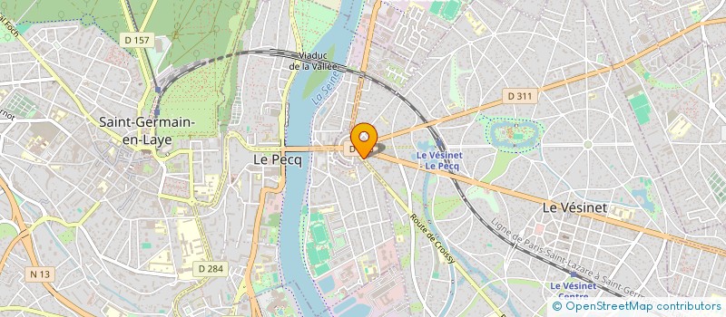 localisation de l'entreprise MONSIEUR LUDOVIC JORIOT à LE VESINET
