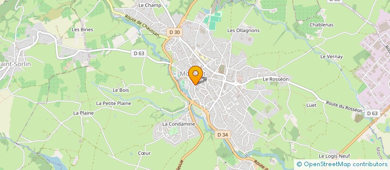 localisation de l'entreprise MONSIEUR LUDOVIC JOSE  MORNANT