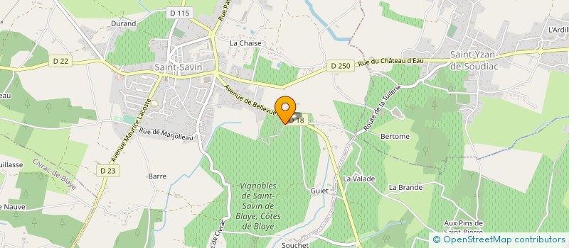 localisation de l'entreprise MONSIEUR LUDOVIC JOUBERT à SAINT-SAVIN