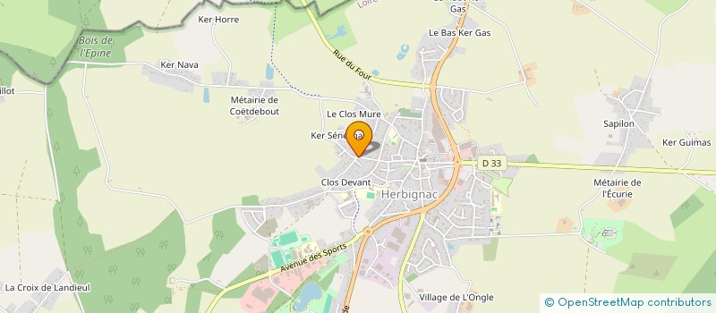 localisation de l'entreprise MONSIEUR LUDOVIC JULIEN à HERBIGNAC