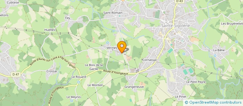 localisation de l'entreprise MONSIEUR LUDOVIC JUST  SAINTE-SIGOLENE