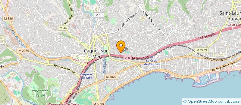 localisation de l'entreprise MONSIEUR LUDOVIC KLEIN à CAGNES-SUR-MER