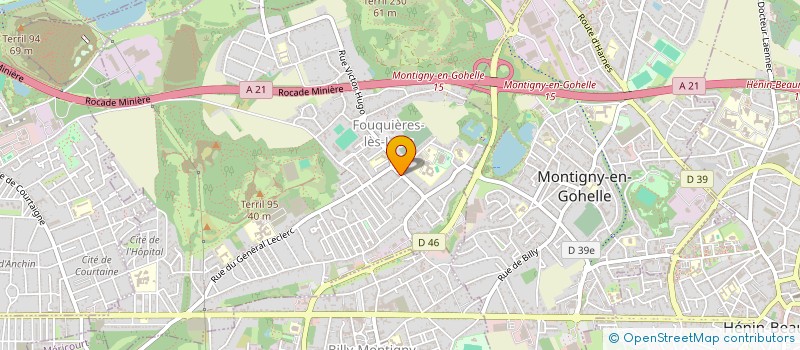 localisation de l'entreprise MONSIEUR LUDOVIC KODER  FOUQUIERES-LES-LENS