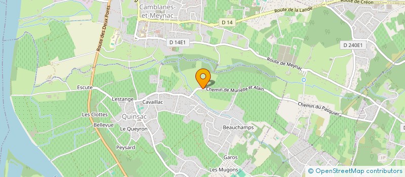 localisation de l'entreprise MONSIEUR LUDOVIC KOTSMANN à QUINSAC