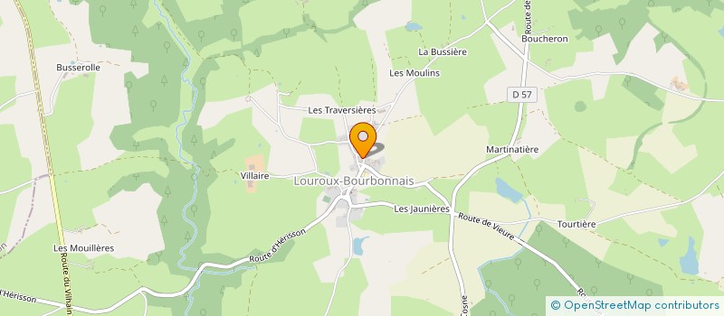 localisation de l'entreprise MONSIEUR LUDOVIC KUNTZ  LOUROUX-BOURBONNAIS