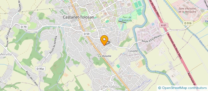 localisation de l'entreprise MONSIEUR LUDOVIC LABADIE à CASTANET-TOLOSAN