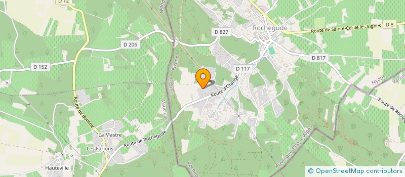 localisation de l'entreprise MONSIEUR LUDOVIC LABEILLE  ROCHEGUDE